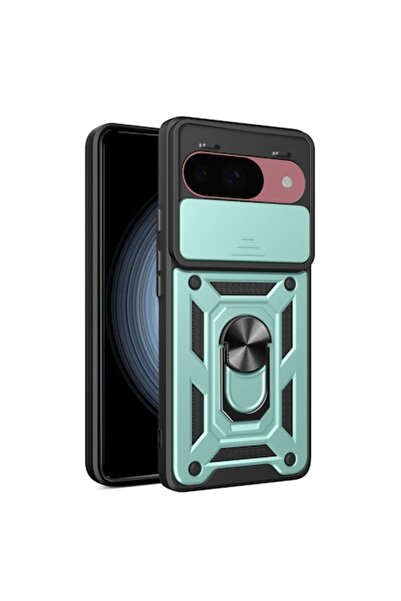Tim High Protection Case for Google Pixel 9/9 Pro, Timacondesign, Thermoresistant Plastic, Green Forest