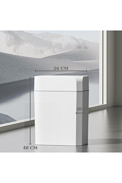 AboutThePerfect 18 Lt Otomatik Sensörlü Çöp Kovası, Kendi Kendine Açılır ve K...