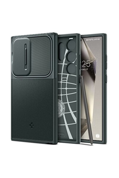 e-Eunoia Art Husa pentru Samsung Galaxy S24 Ultra S928, OPTIK ARMOR, Elite Armor, Verde