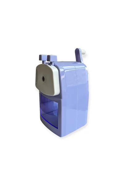 Polin Table Top Pencil Sharpener with Handle, 5 Different Settings, Large Size, Pastel Colors