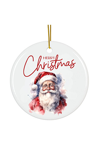 OEM Ornament Acrilic Craciun, 8 cm, mos craciun vintage
