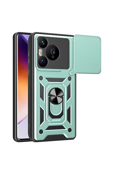 e-Eunoia Art Protective Case for Huawei Pura 70 Pro, R50, Thermoplastic, Lucky Green
