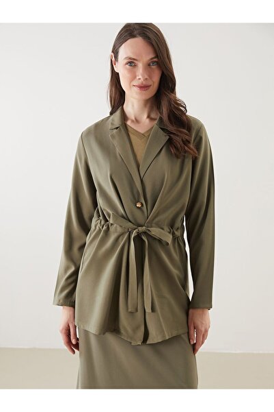 LC Waikiki Lcw Grace Green Plain Long Sleeve Women's Jacket