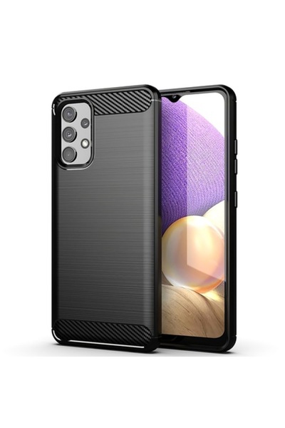 e-Eunoia Art Husa pentru Samsung Galaxy A32 5G A326, Carbon, Elite Armor, Neagra