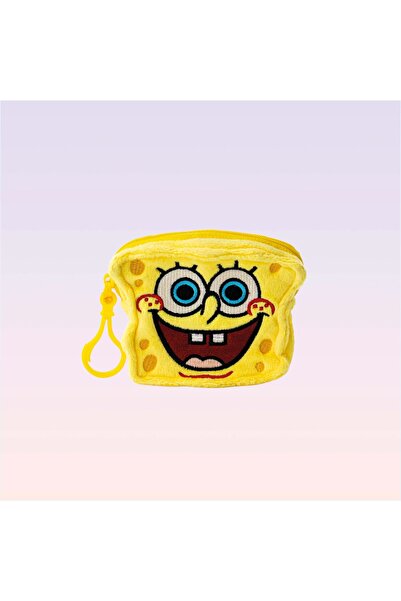 NİCKELODEON Sünger Bob Kare Pantolon Figürlü Peluş Cüzdan 10 cm