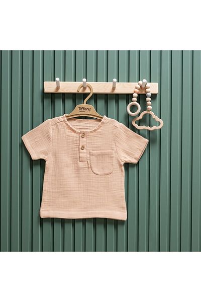 Tiffany Baby Kıds Tiffany Baby Muslin Theme Short Sleeve T-Shirt 26117
