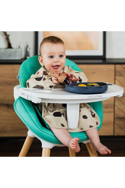 BabySnugg Waterproof bib with long sleeves, 6-36 months, Mosaic