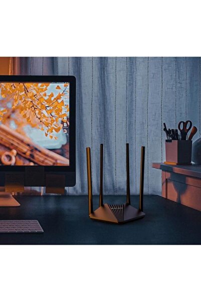 Mercusys Router Wireless MR30G, Gigabit, Dual Band, AC1200, 4 x Antene externe (Black)