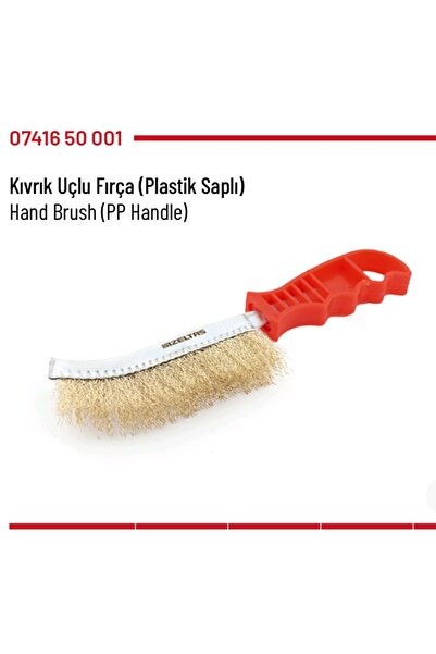 İzeltaş فرشاة ذات رأس منحني (مقبض بلاستيكي)