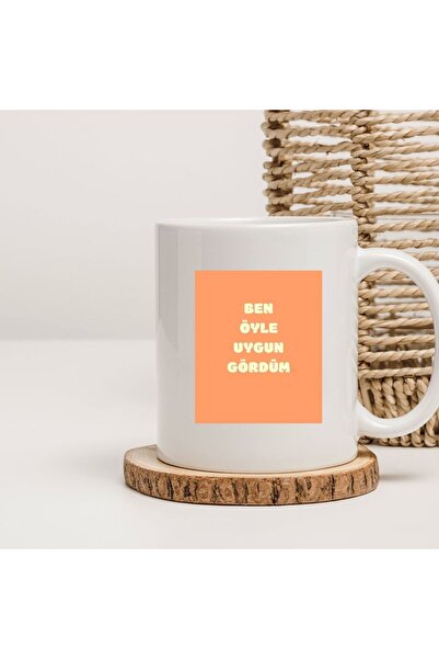 kubdekor كوب مطبوع عليه عبارة "لقد لاحظت أنني مناسب تمامًا"