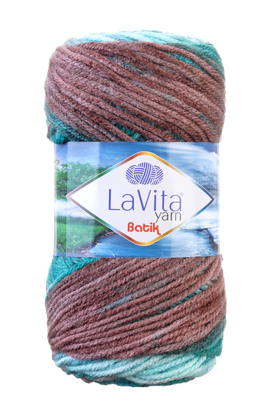 LaVita Yarn خيط تريكو يدوي باتيك 100% أكريليك 100 جرام (DG18 HASEKİ)