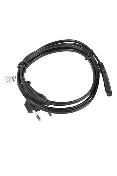 Bibilel Power Cable for TV & Radio IEC 320 C7, 1.8 m, Black