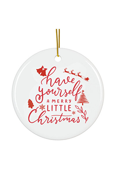 OEM Ornament Acrilic Craciun, 8 cm, mos craciun decoratiune brad