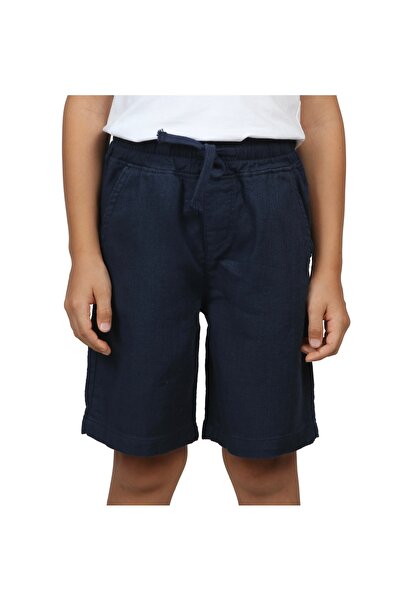LIVIN FREE Erkek Çocuk Bermuda Short, Armürlü, %100 Pamuk, 6-14 Yaş, günlük, şık, okul icin