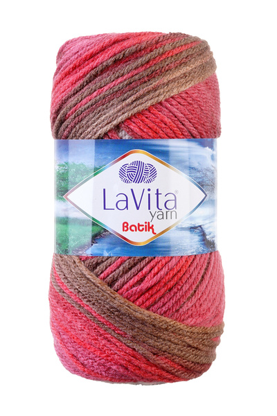 LaVita Yarn Batik El Örgü İpi %100 Akrilik 100gr (DG02 PAPATYA)