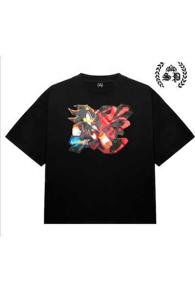 StartMore تي شيرت سونيك شادو فينتاج Y2K