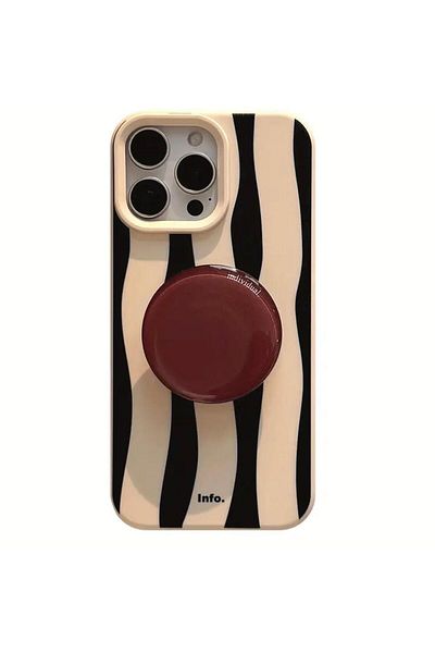 Burroe Atalier حافظة هاتف iPhone 13 بنمط حبوب القهوة مع جهاز