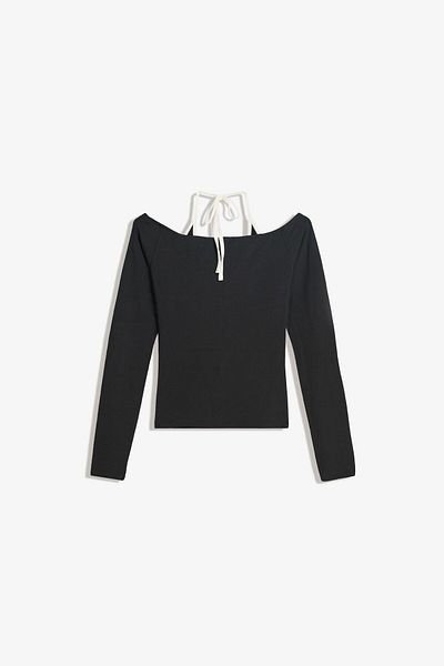 Bershka Long sleeve halter neck T-shirt