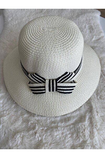 MODA Fiyonk Detaylı Hasır Şapka