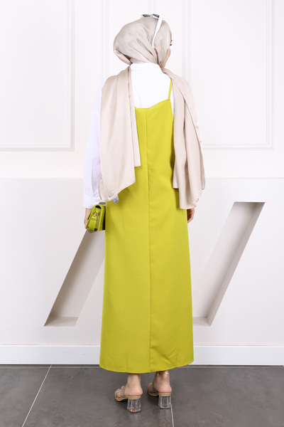 İmajButik Ζακέτα με λουράκι με πράσινο λάδι