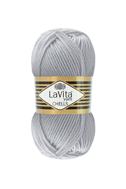 LaVita Yarn Chells Hand Knitting Yarn 100% Acrylic 100Gr (0003 Gray)