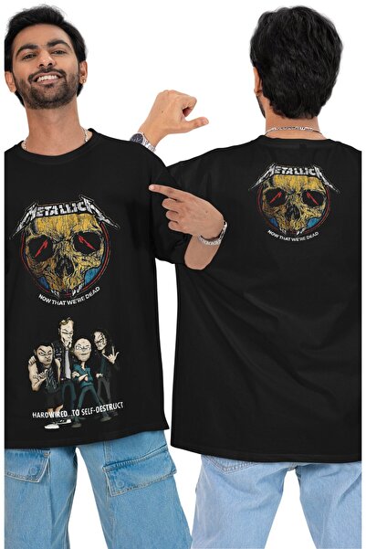 Fuddy Moda Tricou unisex Now That We're Dead Ense, tricou oversize cu tematic...