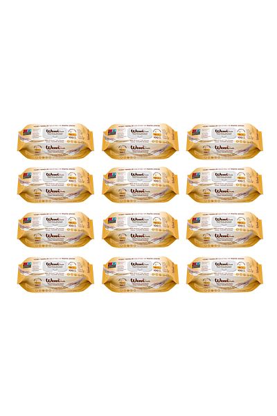 Wewi – Wet wipes for surfaces with added soap, 100 pcs x 12 packs