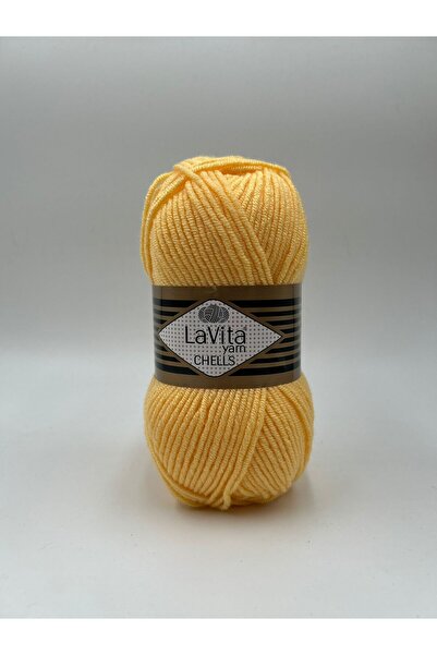 LaVita Yarn Chells pređa za ručno pletenje 100% A Akril 100gr (2001 ŽUTA)