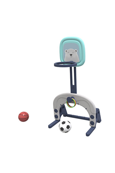 Kinderauto Centrul de Activ 3 în 1 pentru Copii - Baschet, Fotbal și Mingi In...