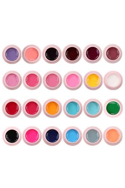 Kardett Set 24 geluri uv colorate pentru lampa uv