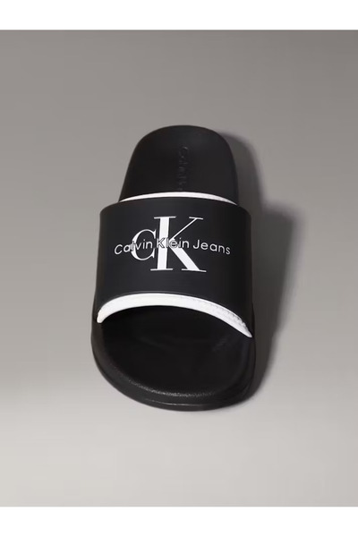 Calvin Klein Slide Monogram Erkek Siyah Terlik (YM0YM00361-0GM)