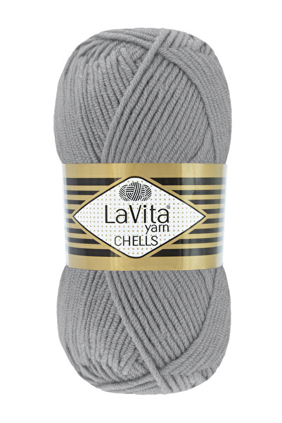 LaVita Yarn Chells Hand Knitting Yarn 100% Acrylic 100Gr (9801 Gray)