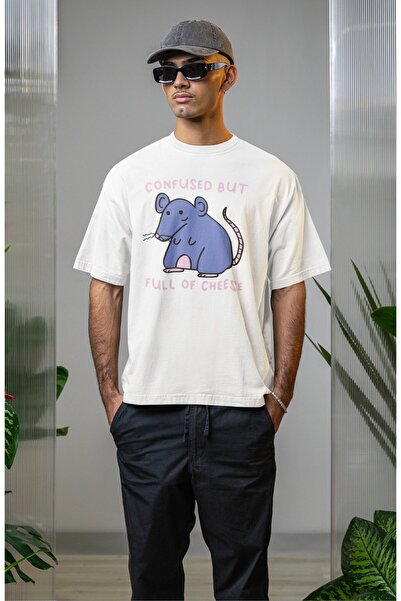 Fuddy Moda Tricou unisex confuz, dar plin de brânză, tricou oversize amuzant ...