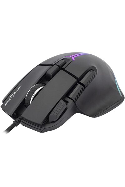 white shark Mouse gaming White Shark GM-9006 MARROK negru RGB / 12.000 dpi