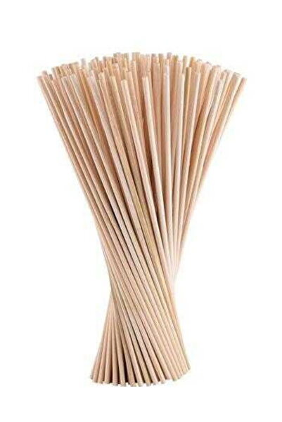 Next Plus 1834 Mileo Ahşap Çubuk - Yuvarlak 5 x 200 mm - Naturel 24 Adet 1 Paket