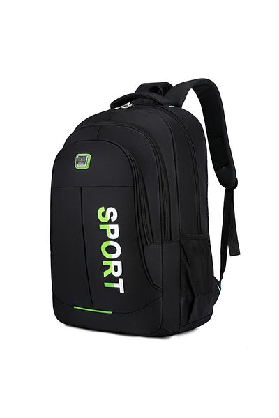 OEM School bag, NEVERMORE, Large capacity, 50 x 35 x 17 cm, Green