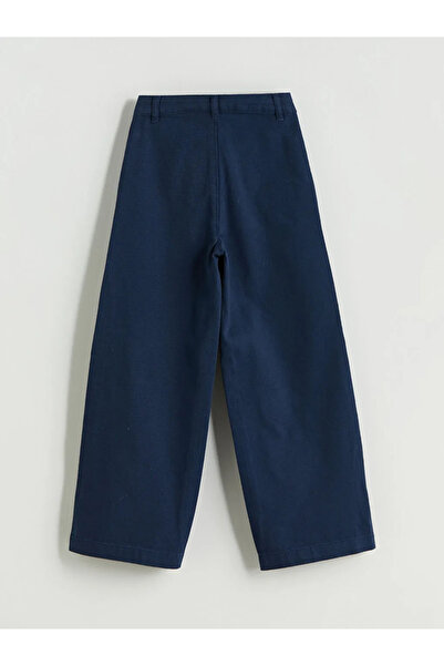 LC Waikiki LCW ECO Lacivert Basic Kız Çocuk Pantolon