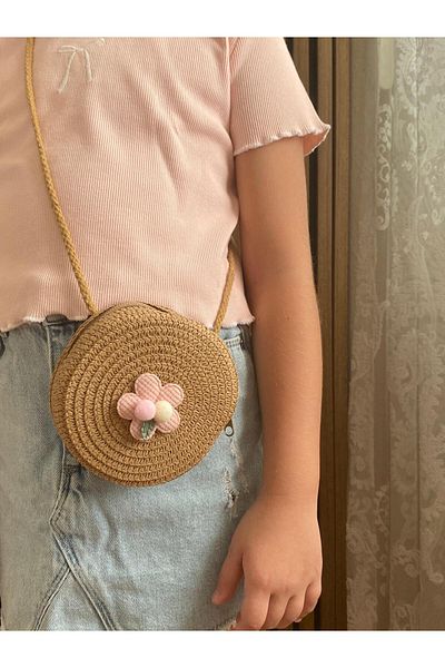 HİMENİSA Straw Girl's Bag