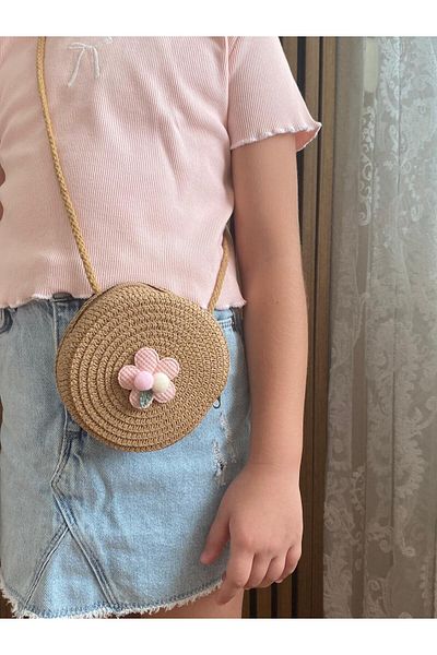 HİMENİSA Straw Girl's Bag