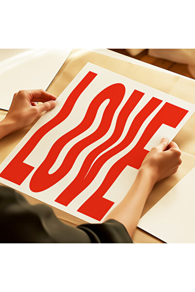 ARTHOUSECOLLECTIVE Poster de dragoste - Dragoste - Poster fără cadru în dimensiunile picturii