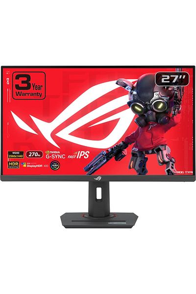 ASUS شاشة ألعاب ROG STRIX مقاس 27 بوصة بدقة 2560 × 1440، معدل تحديث 270 هرتز (أعلى من 144 هرتز)، 1 مللي ثانية (GTG)