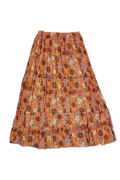 NiLi Colorful Patterned Lined Chiffon Skirt