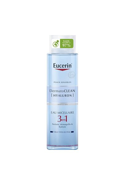 Eucerin Loțiune micelară Dermato Clean cu aromă de hialuron, 400 ml