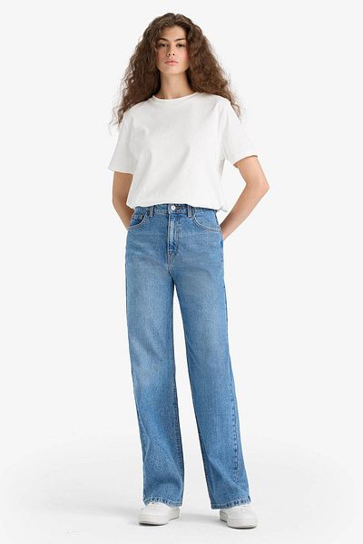 DeFacto Blue Women's Jean Pants F1704Ax/Nm28