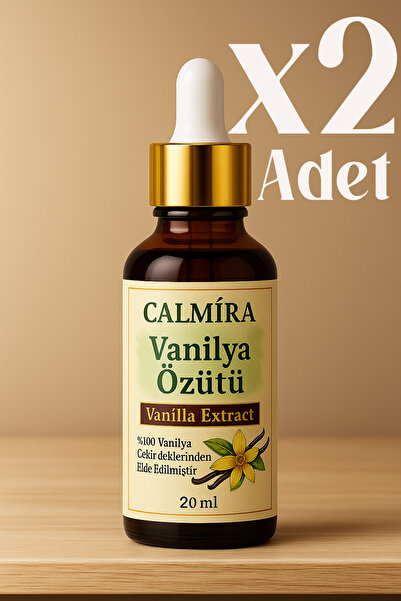 CALMİRA Vanilya Özütü (Ekstraktı) 20 ml - Vanilla Extract * 2 Adet