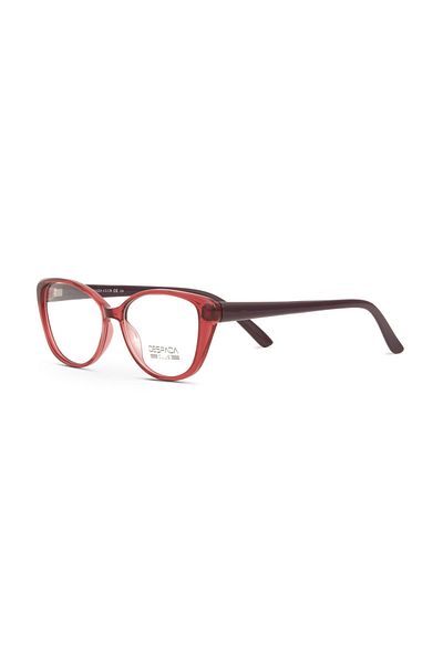 despada club Despada Dsc 396 C4 52Ekt Women's Blue Light Protection Screen Glasses (Transparent Red)