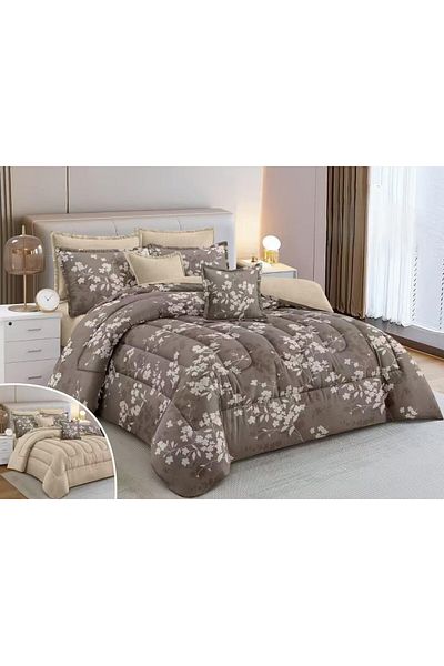 SNOOZYL Luxurious double bed sheet, printed, made of microfiber, size 240*260 cm