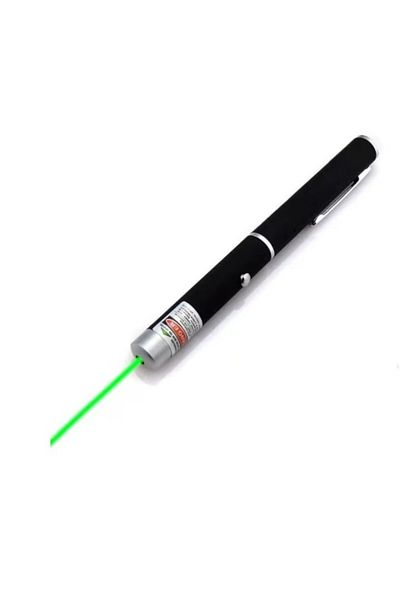 Kardett Stilou laser pointer verde 2000mW cu cap 3D detasabil, raza lunga, proiector lumini portabil, metali