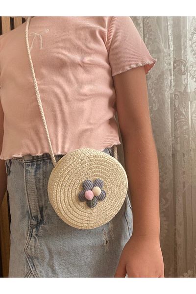 HİMENİSA Straw Girl's Bag