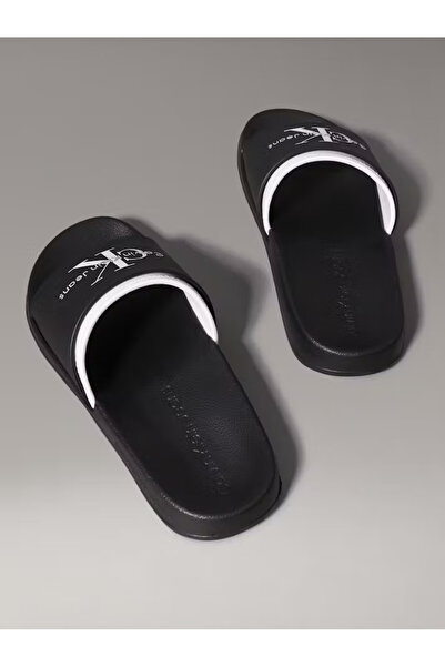 Calvin Klein Slide Monogram Erkek Siyah Terlik (YM0YM00361-0GM)